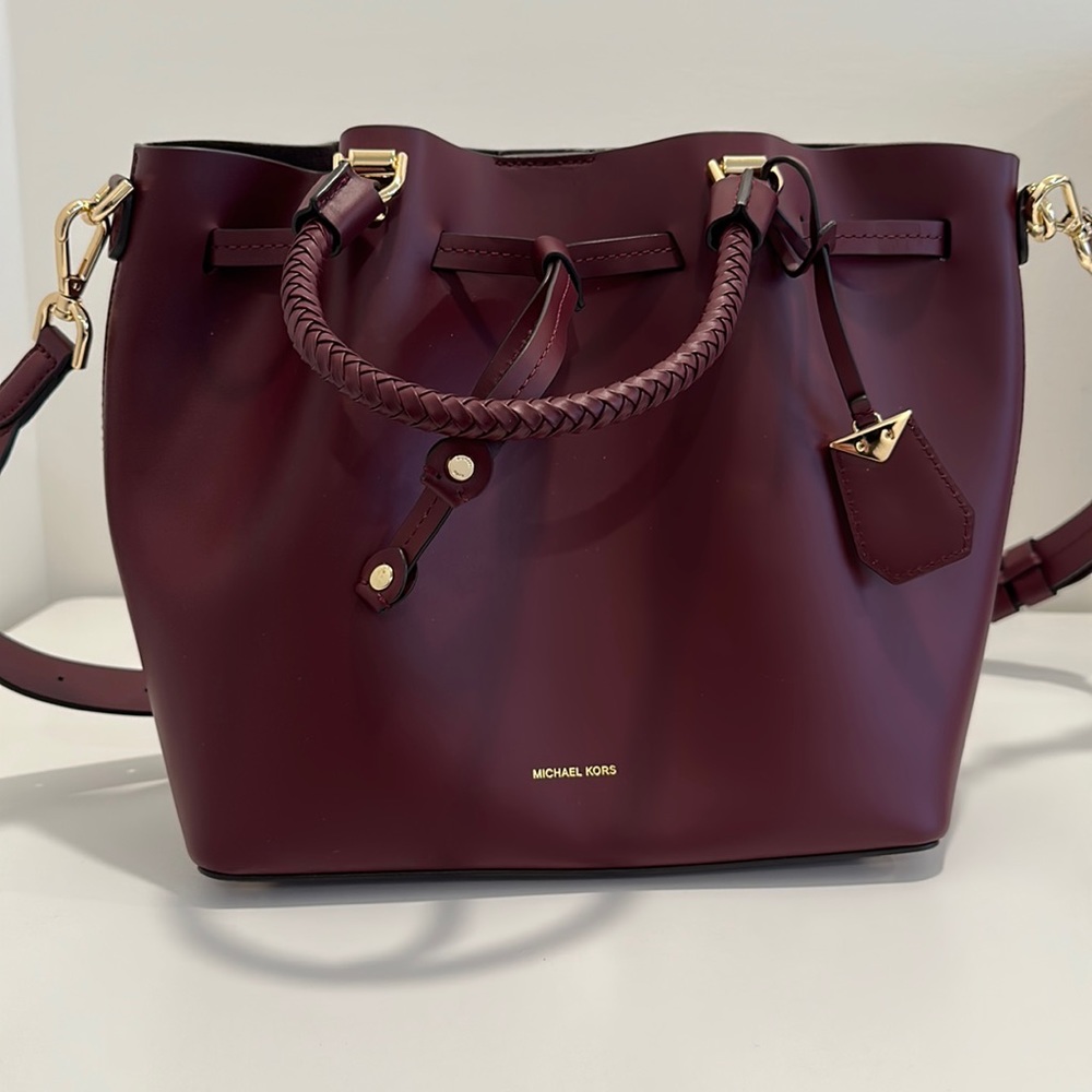 Michael Kors Blakely bag in oxblood color NWT